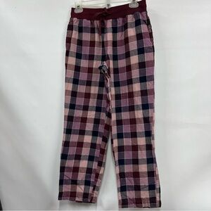 L.L. Bean flannel pajama pants ladies size small w/pockets drawstring